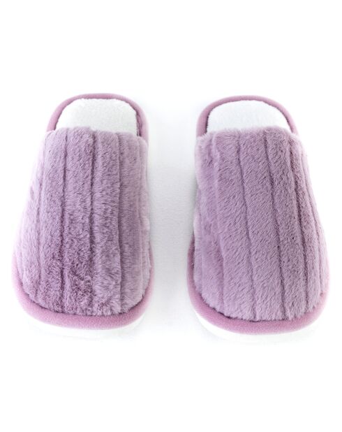 Chaussons en fausse fourrure Skylar violets