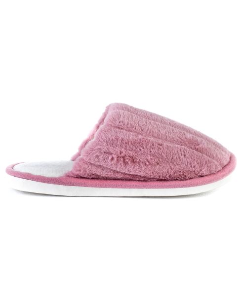Chaussons en fausse fourrure Skylar  roses