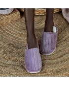 Chaussons en fausse fourrure Skylar violets