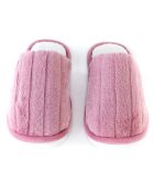 Chaussons en fausse fourrure Skylar  roses