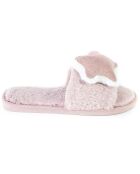 Chaussons en fausse fourrure Autumn roses