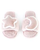 Chaussons en fausse fourrure Autumn roses