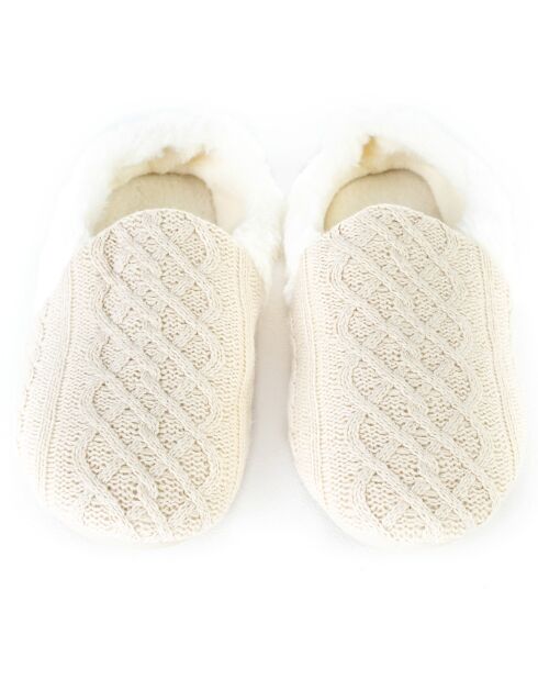 Chaussons Sophie blancs