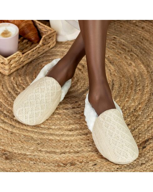 Chaussons Sophie blancs