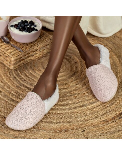 Chaussons Sophie roses