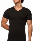 T-Shirt col V Max noir