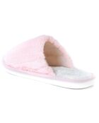 Chaussons en fausse fourrure Skylar rose clair