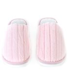Chaussons en fausse fourrure Skylar rose clair
