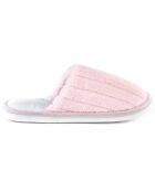 Chaussons en fausse fourrure Skylar rose clair