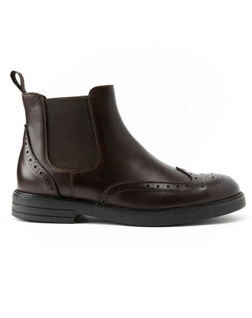 Chelsea Boots en Cuir Ethan marron