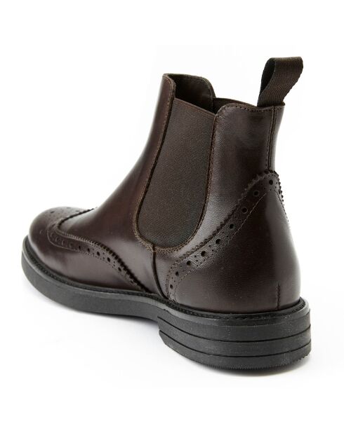 Chelsea Boots en Cuir Ethan marron