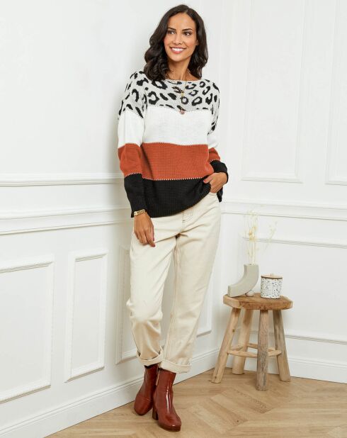 Pull Jessica brique