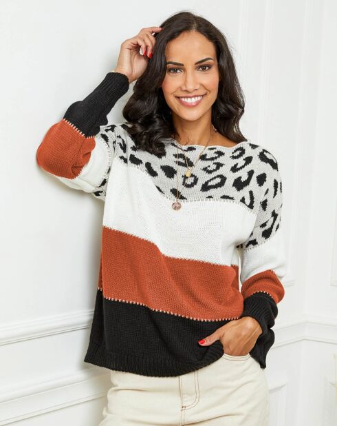 Pull Jessica brique