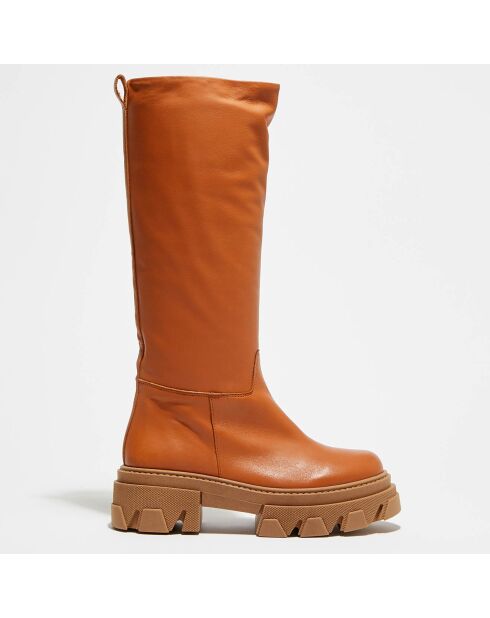 Bottes en Cuir Sophia camel