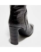 Bottes en Cuir Lana noires - Talon 9 cm