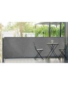 Brise-vue 300 gr/m² gris anthracite - 1x10 m