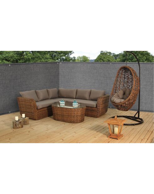 Brise-vue 300 gr/m² gris anthracite - 1x10 m