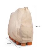 3 Housses d'hivernage pour plantes beiges - 160x80 cm
