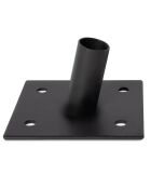 2 postes de vela con pantalla negra -H.220 cm