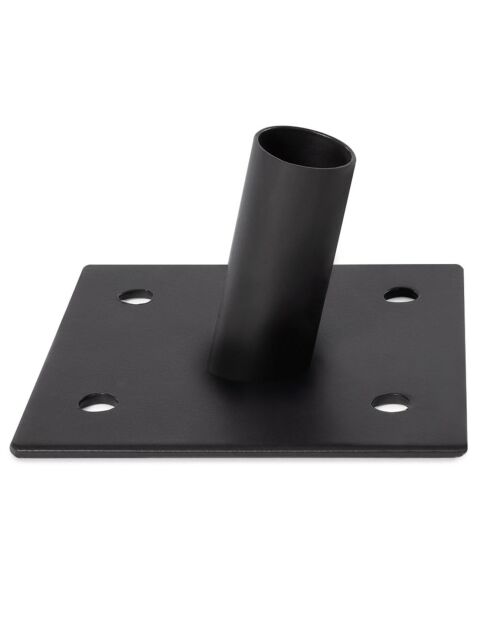 2 postes de vela con pantalla negra -H.220 cm