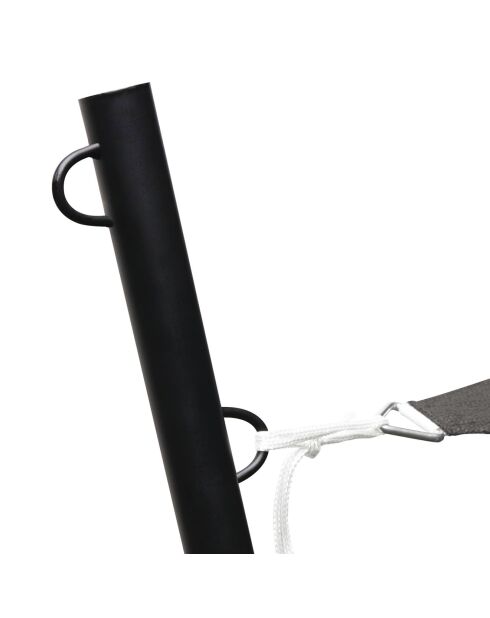 2 postes de vela con pantalla negra -H.220 cm