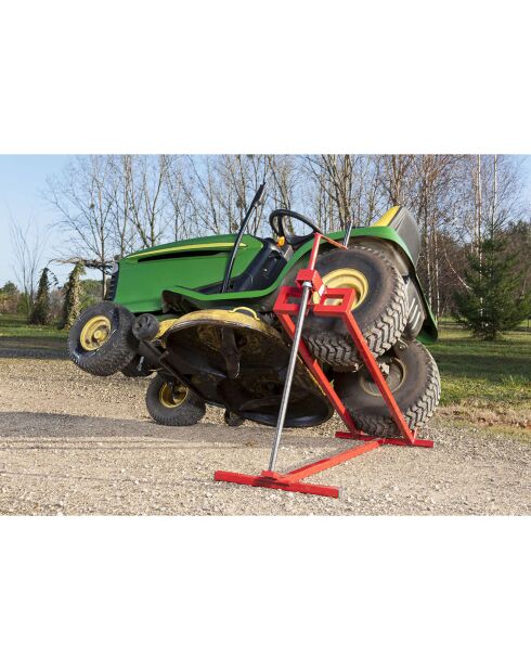 Sollevatore a trattore rosso - 115x50x20 cm