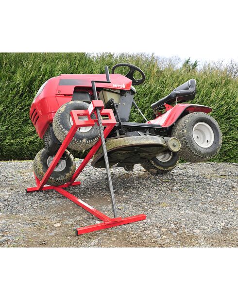 Sollevatore a trattore rosso - 115x50x20 cm