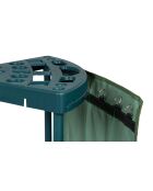 Rack d'angle pour outils de jardin vert  - 43x43x59 cm