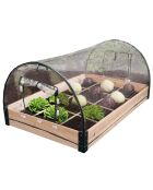 Serre de potager 12 compartiments aroma marron - 115x80x54 cm