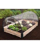 Serre de potager 12 compartiments aroma marron - 115x80x54 cm