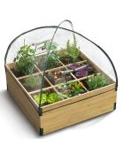 Serre-potager avec composteur bois/vert