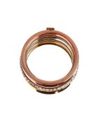 Bague Love Origins  en Acier argenté/doré/rosé