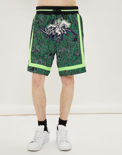 Short Adidas x Sankuanz Basketball Reversible noir/vert