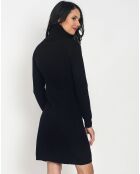 Robe Alexandra en Cachemire & Soie mélangés noire