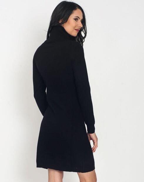 Robe Alexandra en Cachemire & Soie mélangés noire