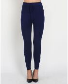 Pantalon Zoé en Cachemire mélangé bleu nuit