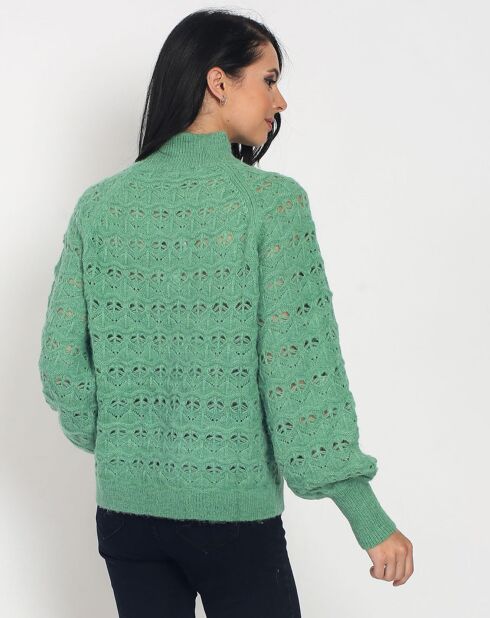 Pull Tess en Cachemire & Mohair mélangés jade