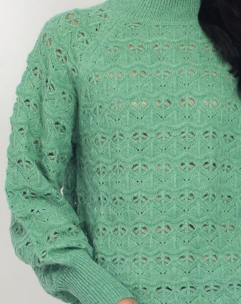 Pull Tess en Cachemire & Mohair mélangés jade