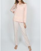 Pyjama Classic Tripes rose