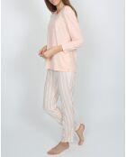 Pyjama Classic Tripes rose