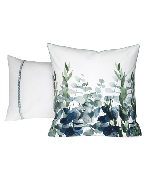 Taie d'oreiller 100% Percale de Coton Eucalyptus multicolore