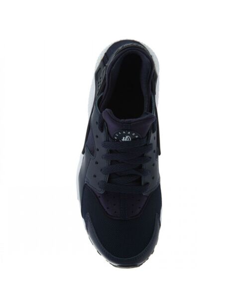 Baskets en Cuir & Mesh Huarache Gs blau marine/noir