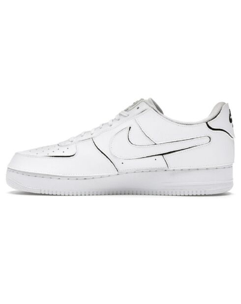 Baskets en Cuir Air Force 1 Lo blanches