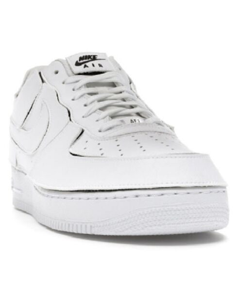 Baskets en Cuir Air Force 1 Lo blanches