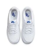 Baskets en Cuir Air Force 1 Gs blanc/bleu