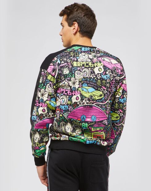 Tristan schwarzes Sweatshirt aus Baumwolle