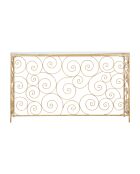 Console Spirale en marbre doré/blanc - 82x140x36 cm