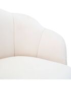 Tabouret de bar Vienna crème/doré - 110x55x53 cm