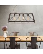 Suspension Industry marron - 78x30x26.5 cm