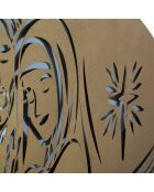 Décoration murale Nativity dorée - 120x2x60 cm
